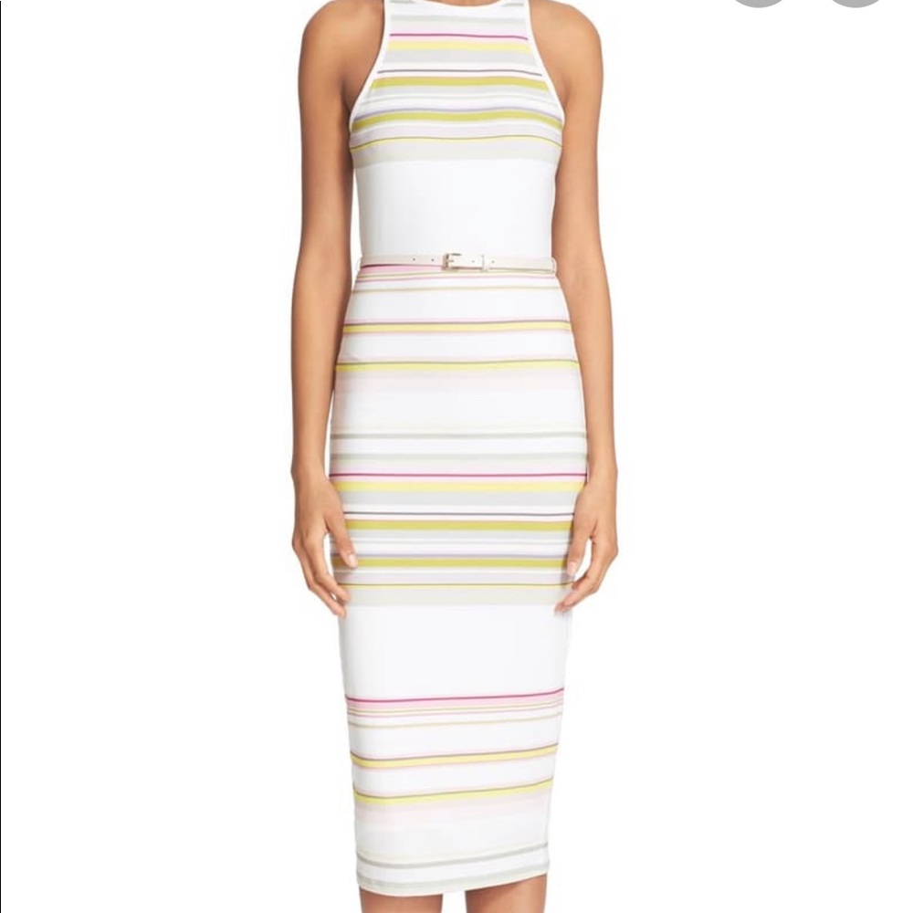 Ted Baker Danabel striped fitted dress